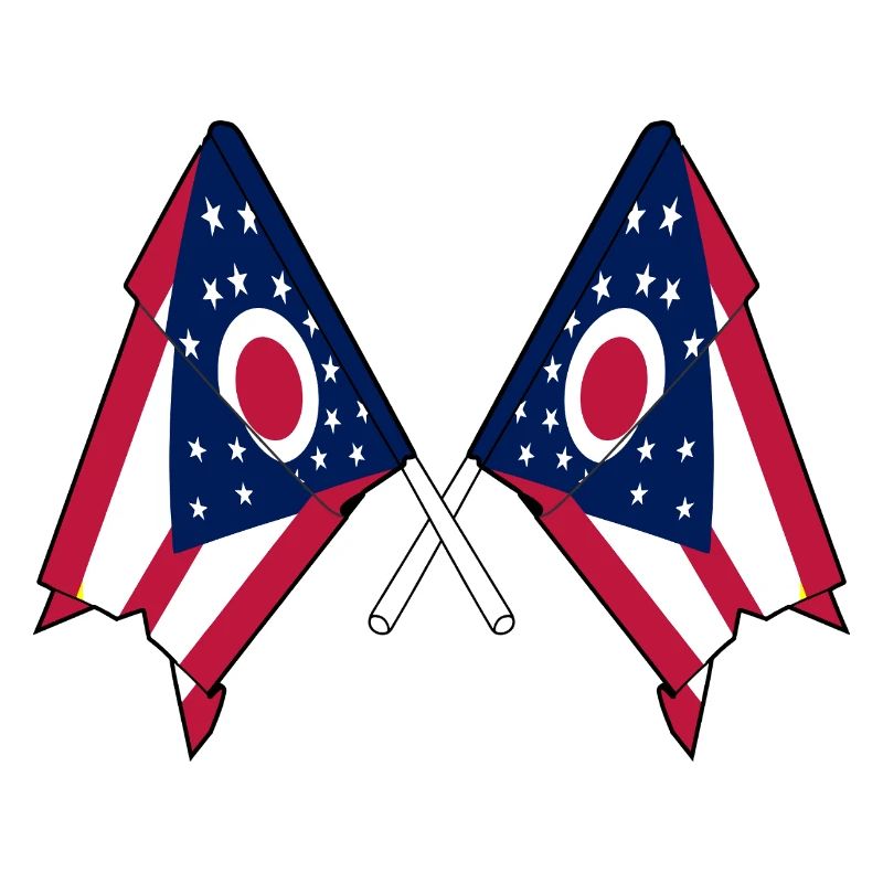 Two Flags Crossed Ohio