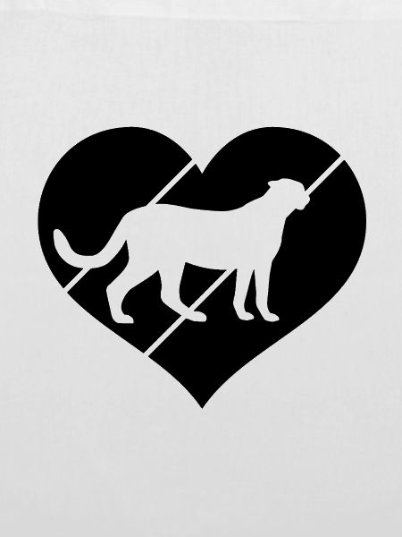 Gepard Herz Silhouette