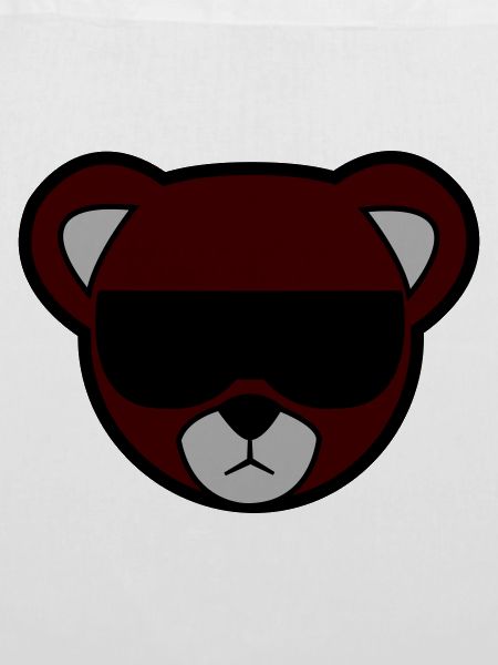Rotbrauner Bär mit Sonnenbrille
