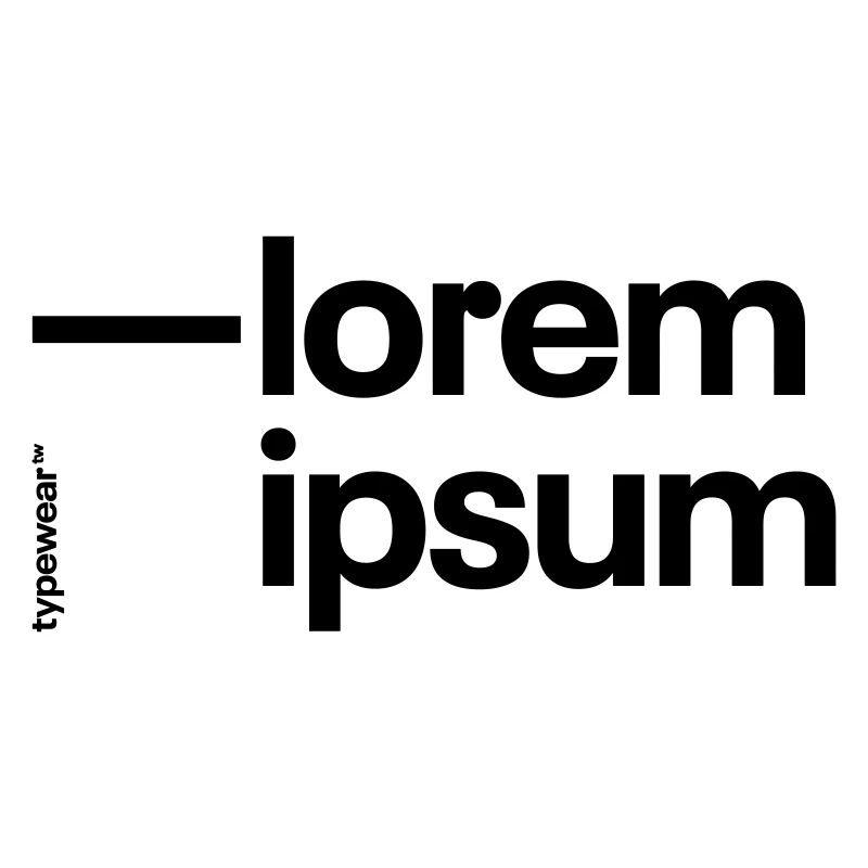 »Lorem ipsum« Typography Design