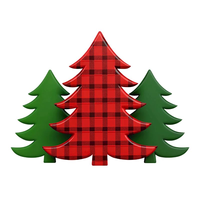 Plaid Baum Weihnachtsbäume Christmas Tree