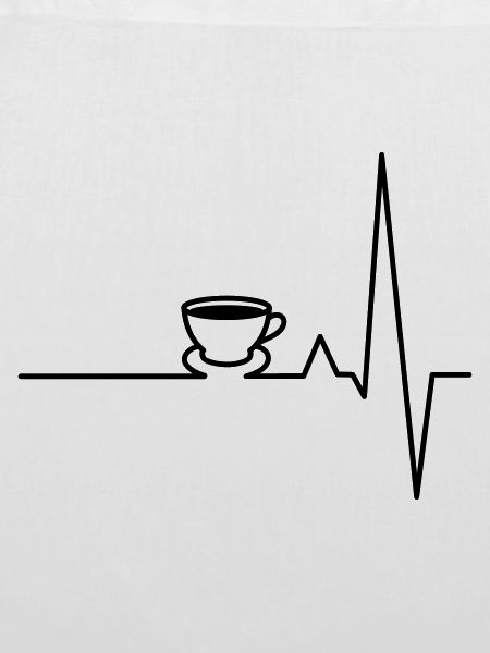 EKG Kaffee Herzschlag