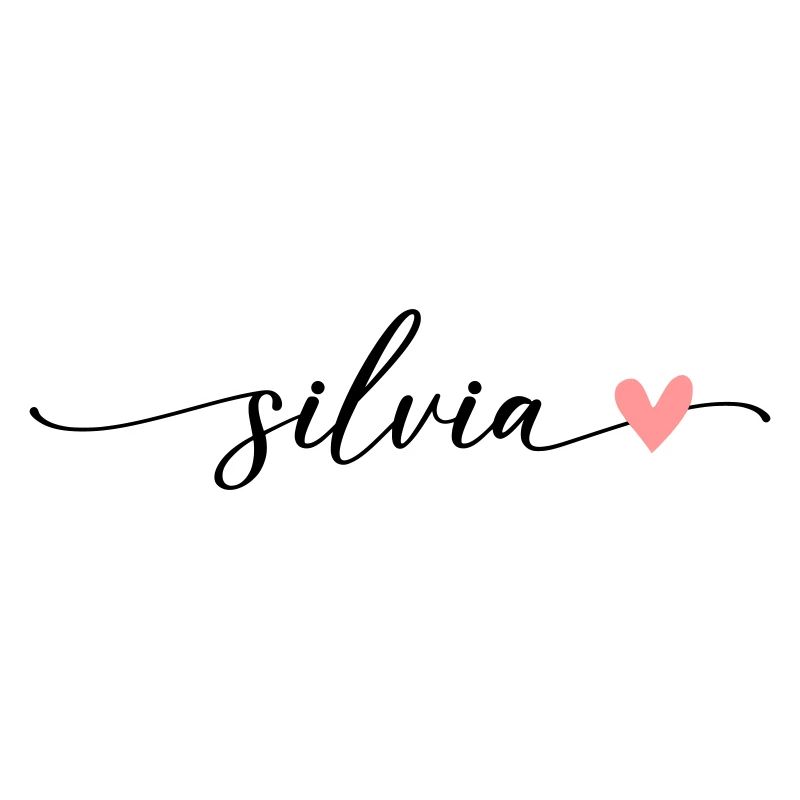 Silvia Name Calligraphy Font