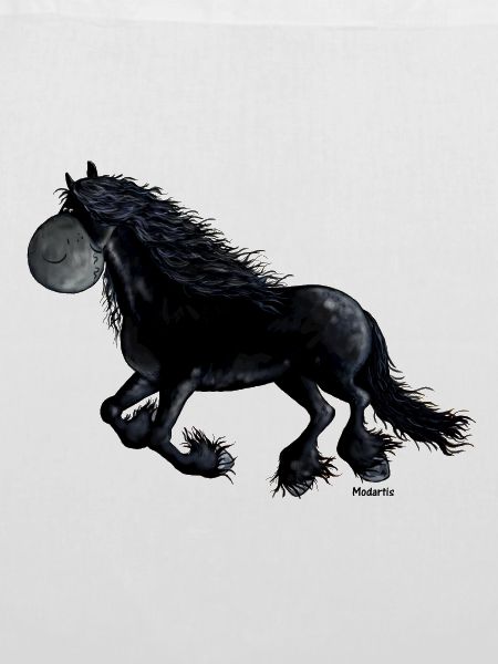 Schwarzes Friesenpferd - Friese