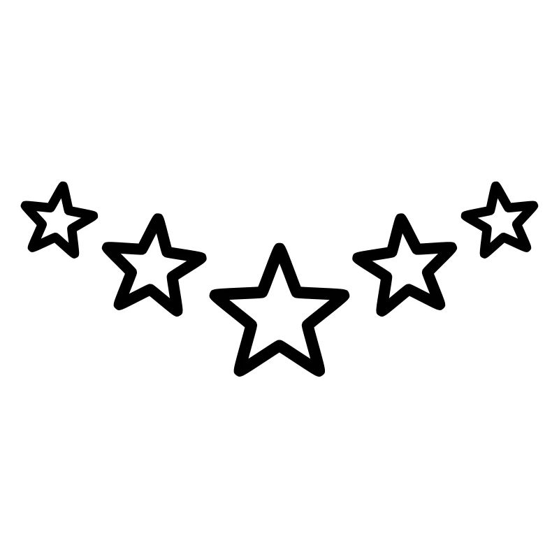 Star Decoration Series Line Sharp Star Outer Line