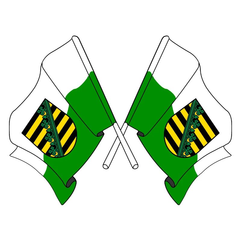 Two flags Saxony