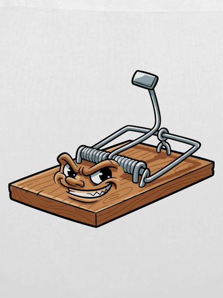 Freche Mausefalle Cartoon