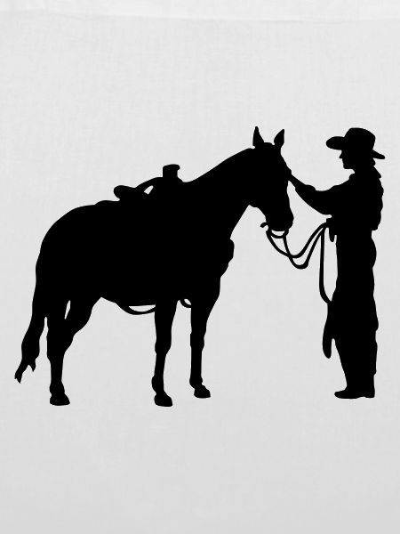 Frau mit Pferd