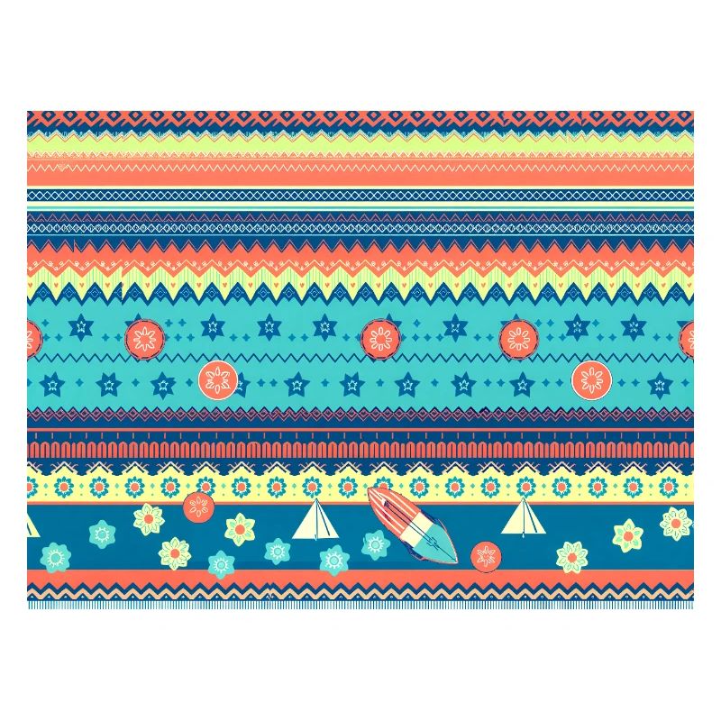 Motif d’hiver boho coloré