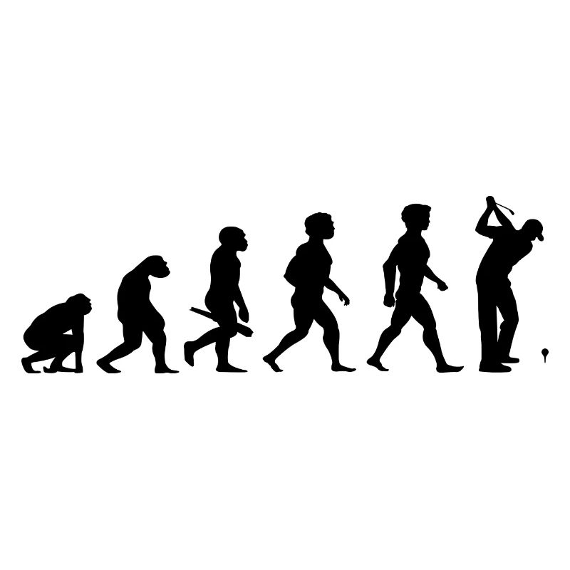 Evolution Golf Golfer Golfspieler Golfplatz