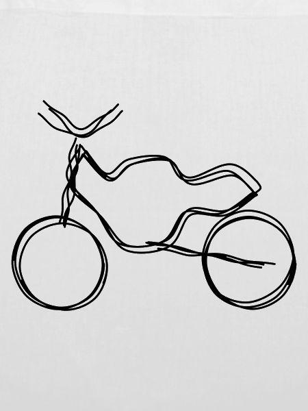 Motorrad handgezeichnet