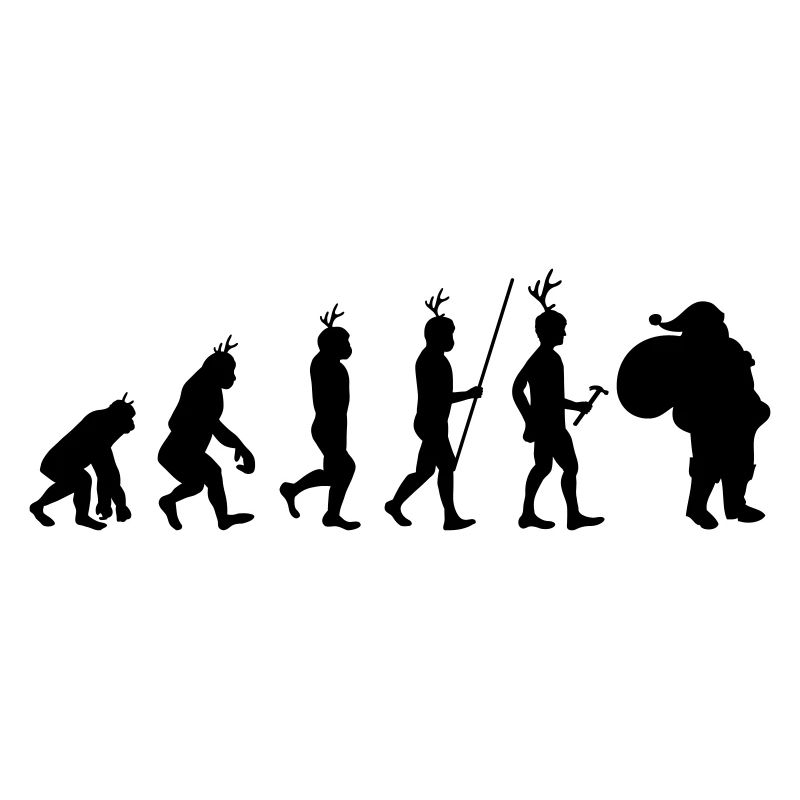 Evolution Weihnachtsmann Weihnachtsmann