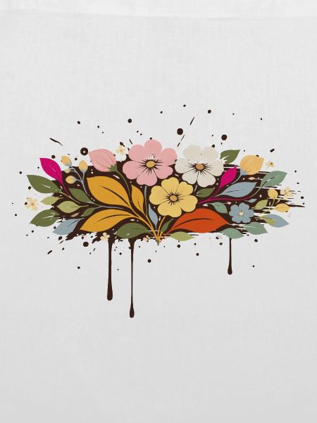 Florales Graffiti Blumen Illustration