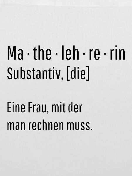 Mathelehrerin Substantiv Definition Mathe Geschenk
