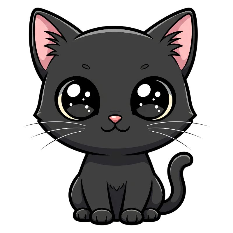Midnight Kawaii Kitten