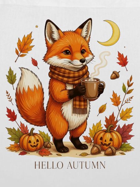 Autumn Fox Cozy Cup Tee