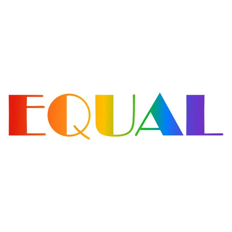 EQUAL RAINBOW TEXT