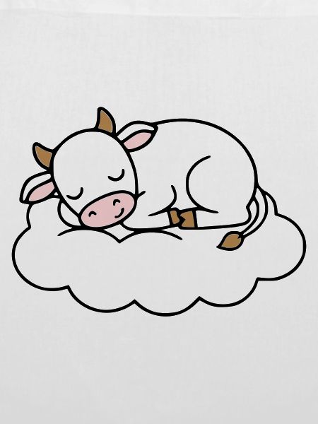 Sleeping Cow Cloud Dream Baby