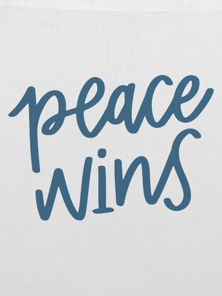 Frieden gewinnt Handlettering