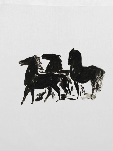 Wild_Black_Horses_Brush_Ink_Sketch