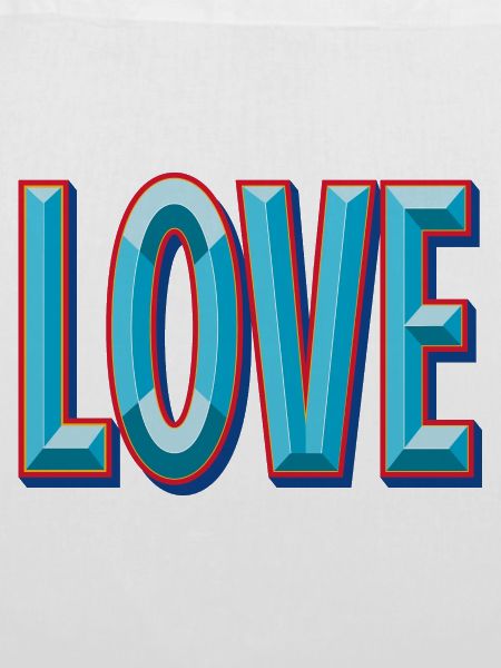 LOVE 3D-Ausschnitt