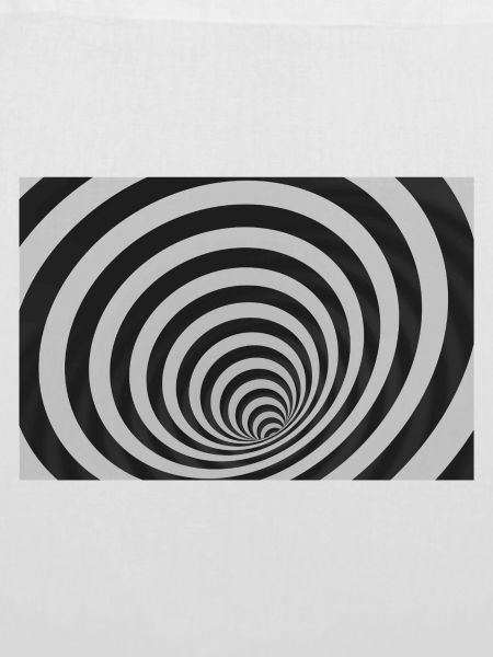 Hypnotische schwarz-weiße Spirale