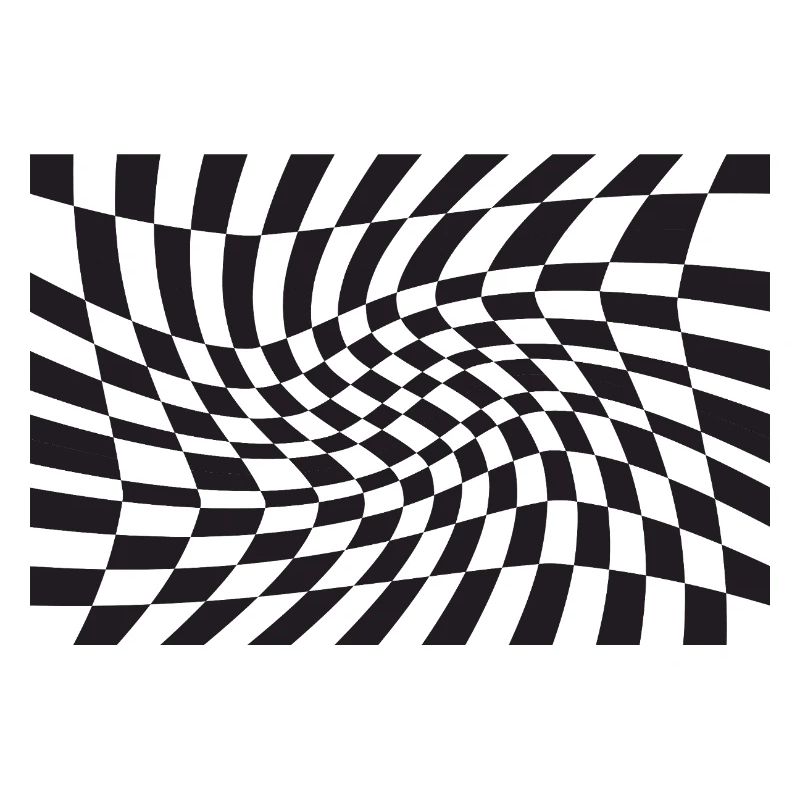 Spirale optique à checker déformé