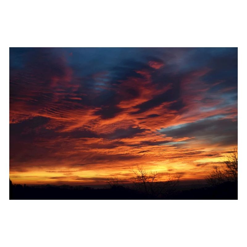 Sunset magic in the evening