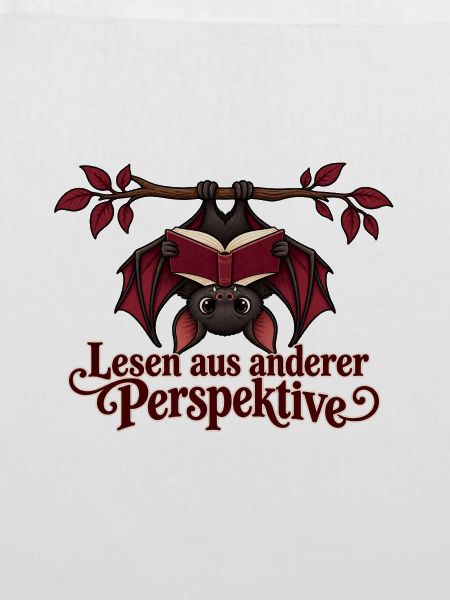 Lesende Fledermaus mit Perspektivwechsel
