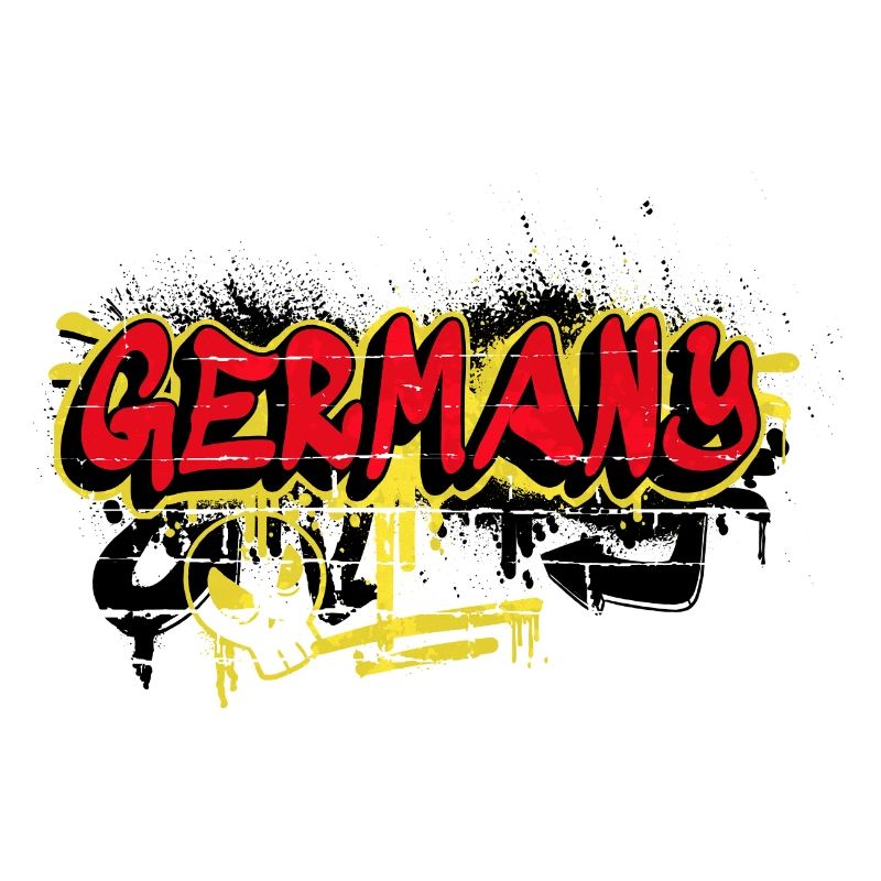 Deutschland Graffiti Flaggen Design