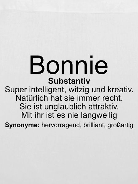 Name Definition Bonnie