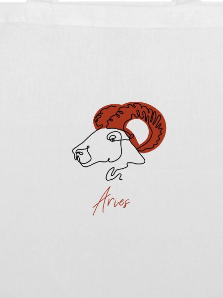 Aries Zodiac Sign Line Art