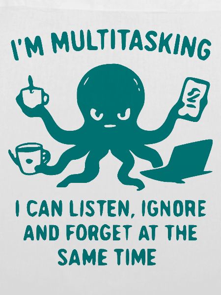 Multitasking Tintenfisch Humor