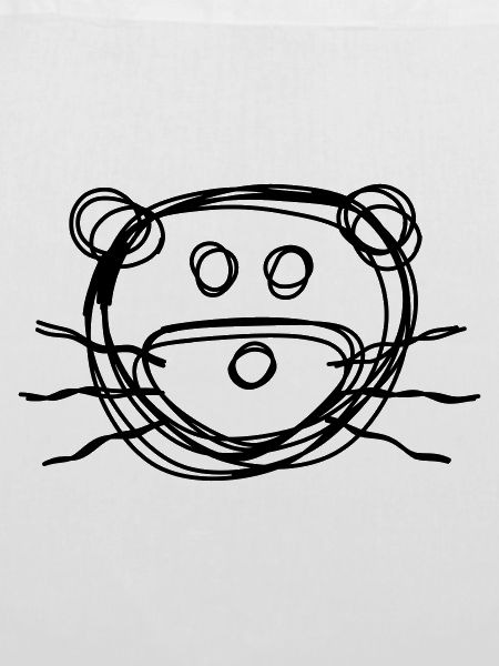Otter handgezeichnet