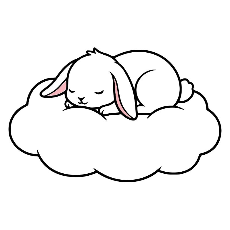 Sleeping Rabbit on Cloud Dream