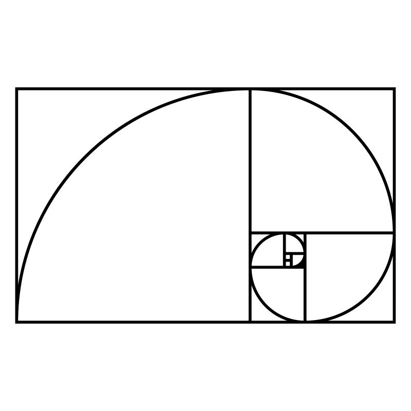 Fibonacci Spirale Goldener Schnitt