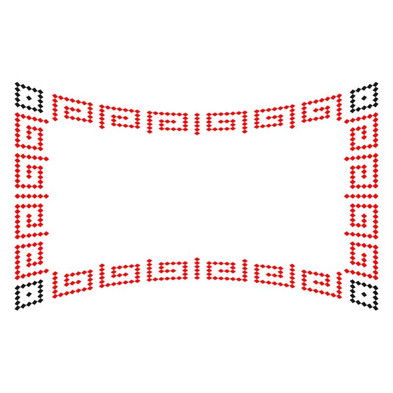 Frame pattern red