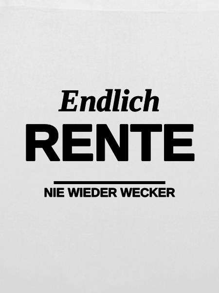 Endlich Rente Ruhestand Geschenk Rentner Spruch