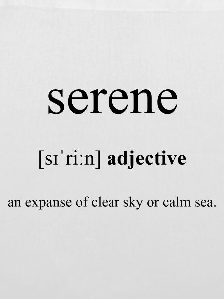Serene Definition Dictionary