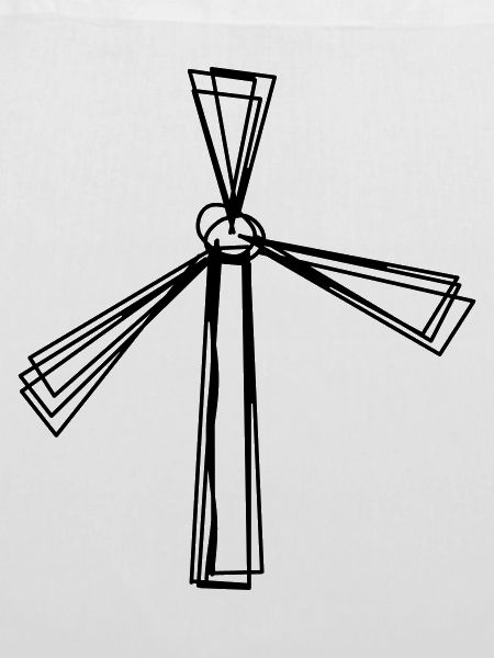 Windrad handgezeichnet