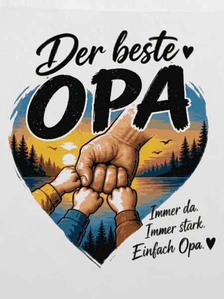 Der beste Opa Herzdesign