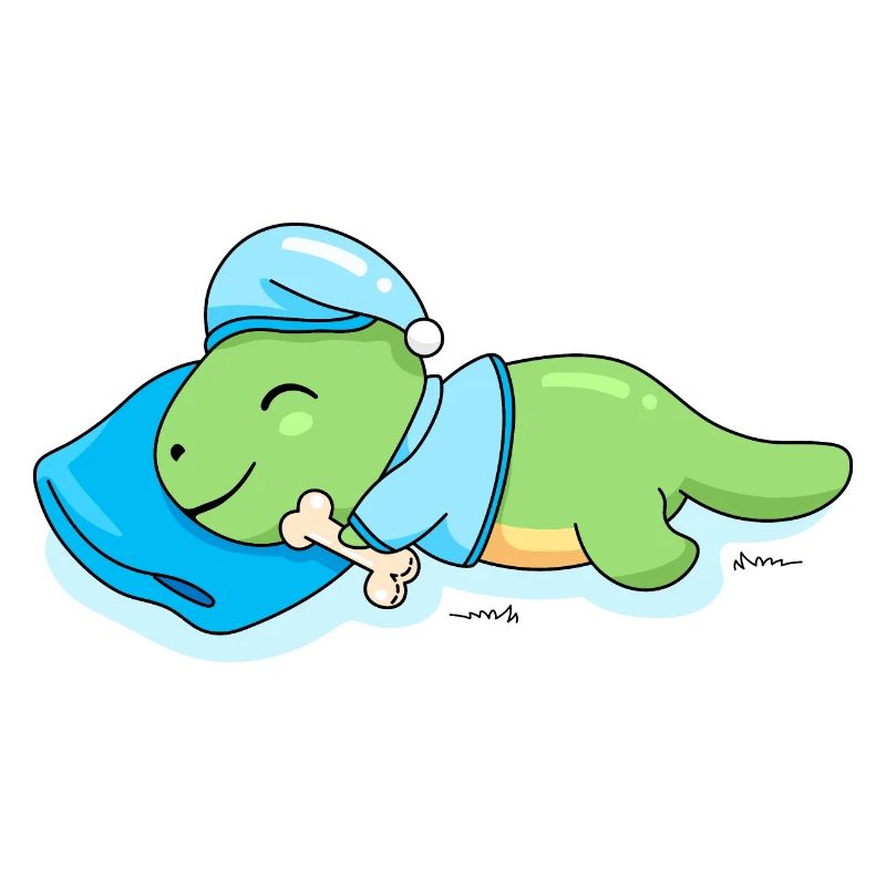 Schlafender Dinosaurier