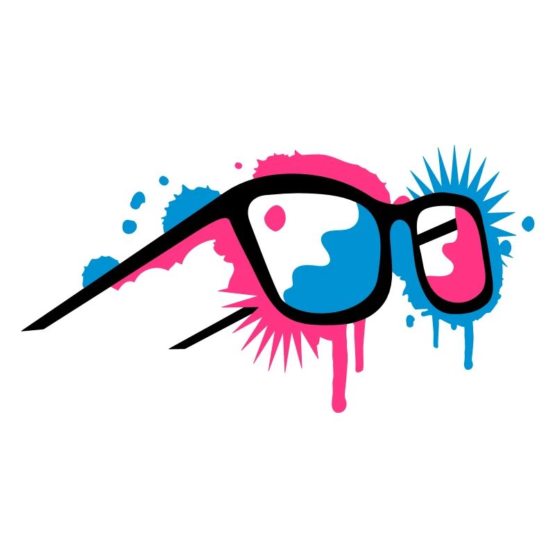 Lunettes 3D dans un style de graffiti