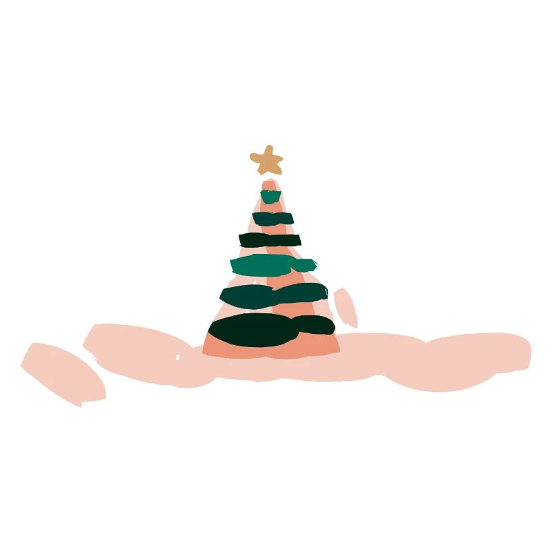 Fabelhafte Weihnachtsbaum Illustration