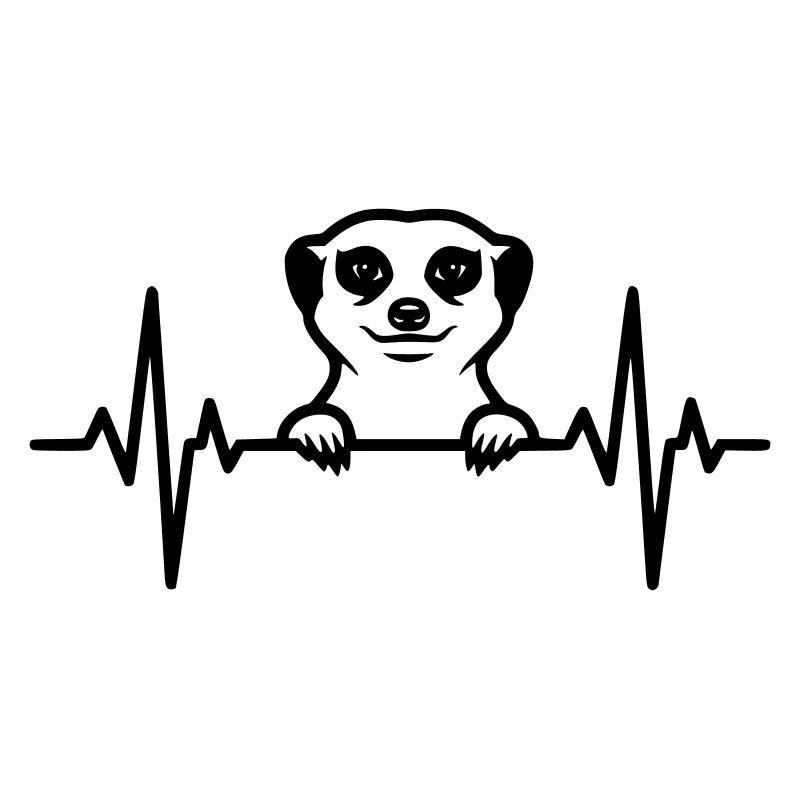 Erdmännchen Herzschlag Illustration