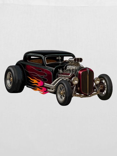 Flammenhotrod mit Chrommotor