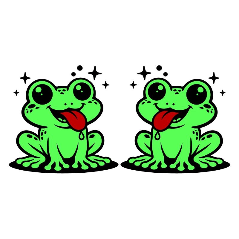 Toad couple frog