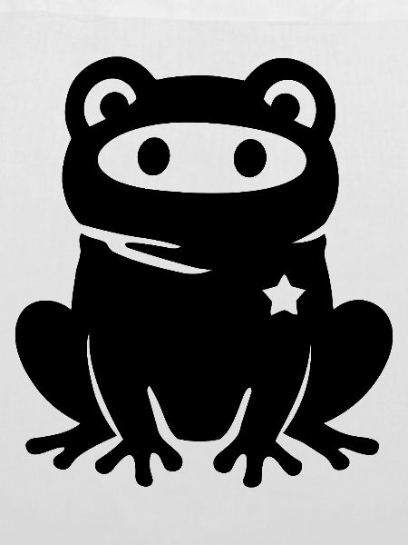 Vermummter Frosc mit Stern – Antifaschismus Antifa