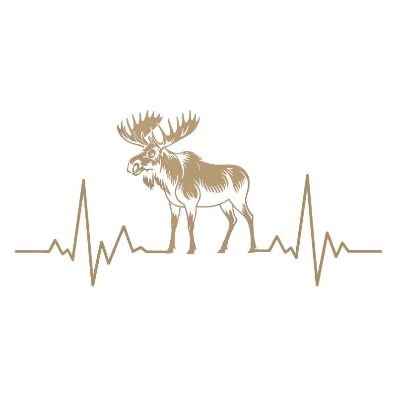 Moose Herzschlag Silhouette