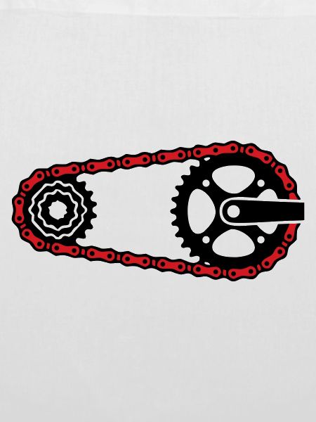 Fahrradkette Zahnkranz Grafik
